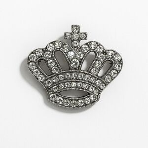 Silver Crown Brooch Women’s Jewelry